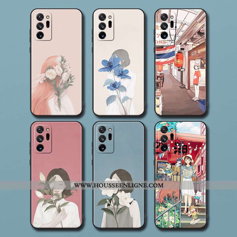 Coque Samsung Galaxy Note20 Ultra Silicone Délavé En Daim Fluide Doux Frais Rose Tout Compris Étoile