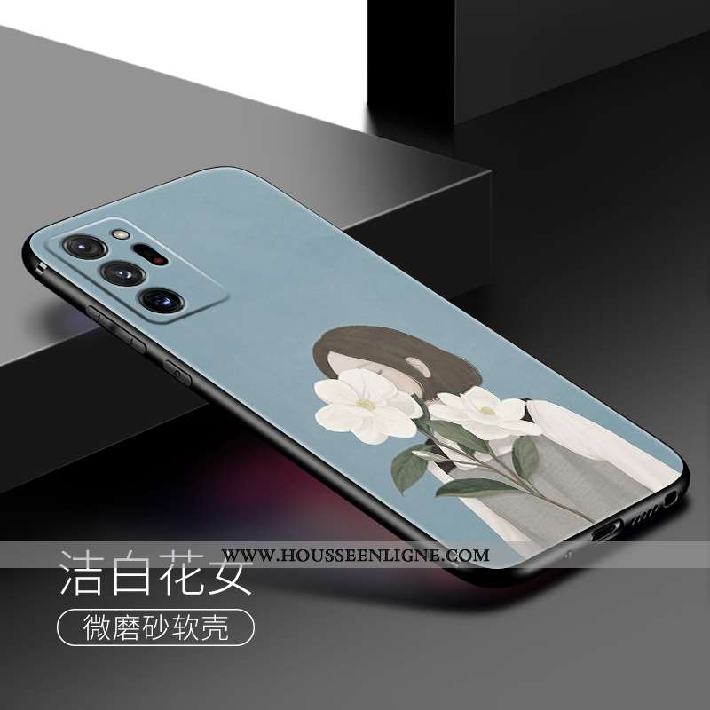 Coque Samsung Galaxy Note20 Ultra Silicone Délavé En Daim Fluide Doux Frais Rose Tout Compris Étoile