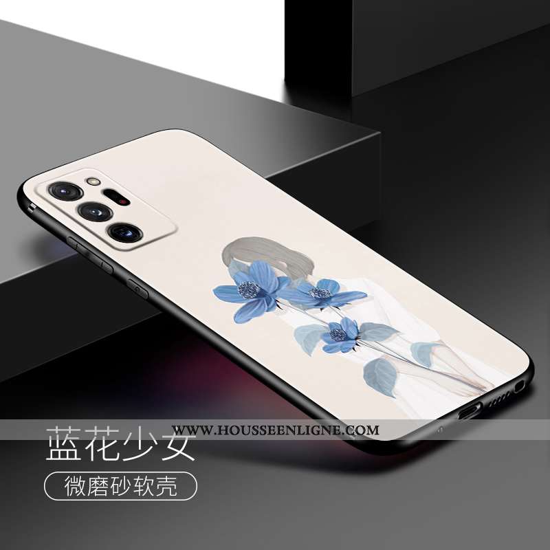 Coque Samsung Galaxy Note20 Ultra Silicone Délavé En Daim Fluide Doux Frais Rose Tout Compris Étoile