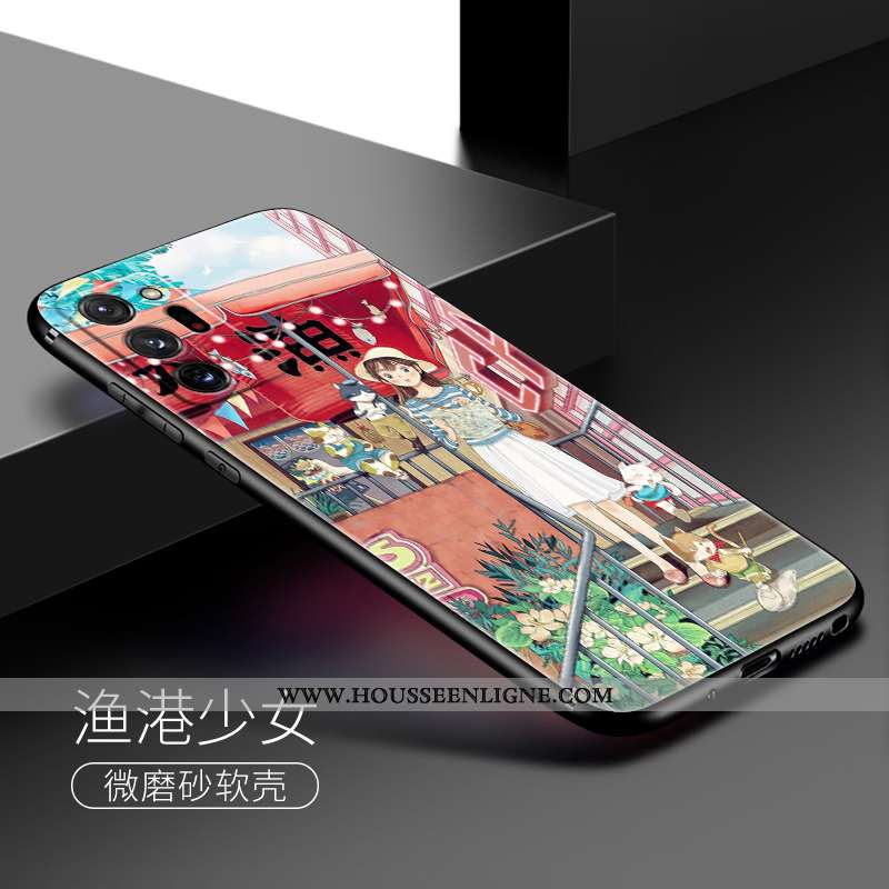 Coque Samsung Galaxy Note20 Ultra Silicone Délavé En Daim Fluide Doux Frais Rose Tout Compris Étoile