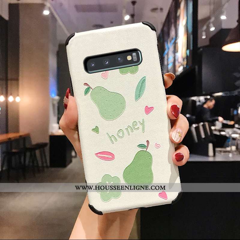Coque Samsung Galaxy S10 Créatif Charmant Personnalité Membrane Modèle Fleurie Soie Mulberry Rose