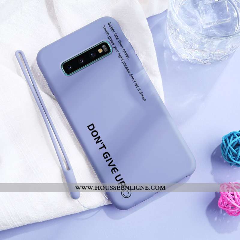 Coque Samsung Galaxy S10 Créatif Ultra Tendance Net Rouge Nouveau Téléphone Portable Bleu