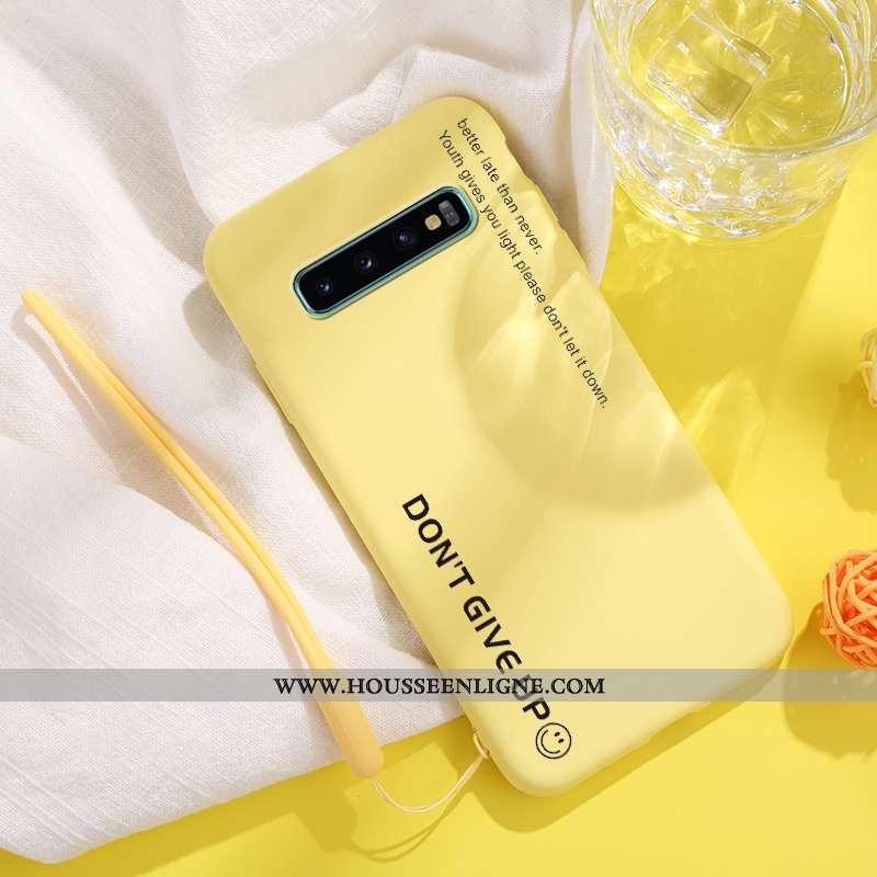 Coque Samsung Galaxy S10 Créatif Ultra Tendance Net Rouge Nouveau Téléphone Portable Bleu