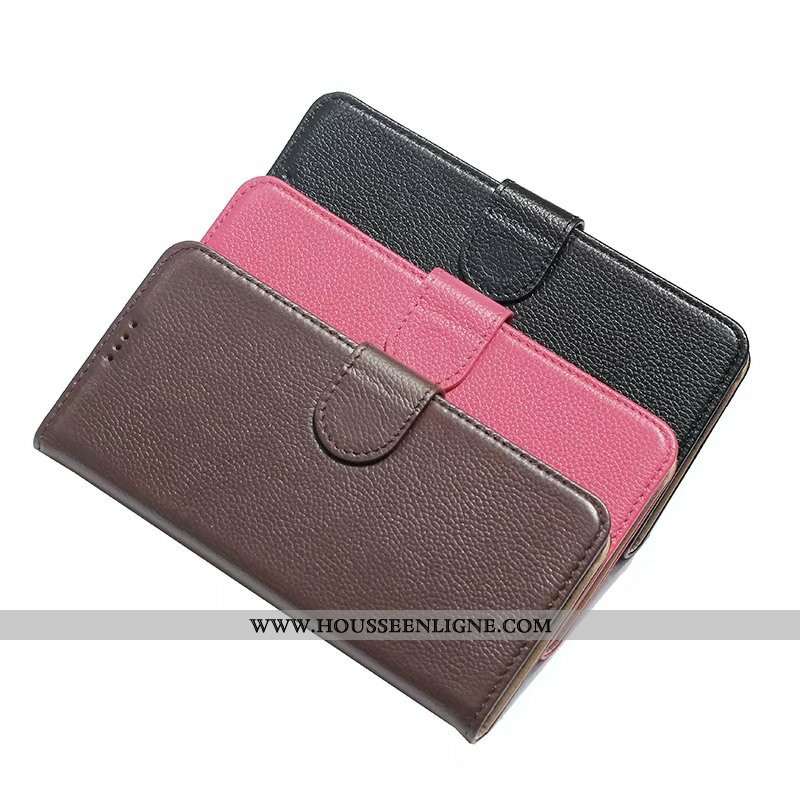 Coque Samsung Galaxy S10 Cuir Véritable Cuir Protection Marron Incassable Tout Compris Étui