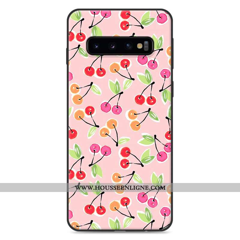 Coque Samsung Galaxy S10 Dessin Animé Charmant Silicone Étui Téléphone Portable Étoile Protection Bl
