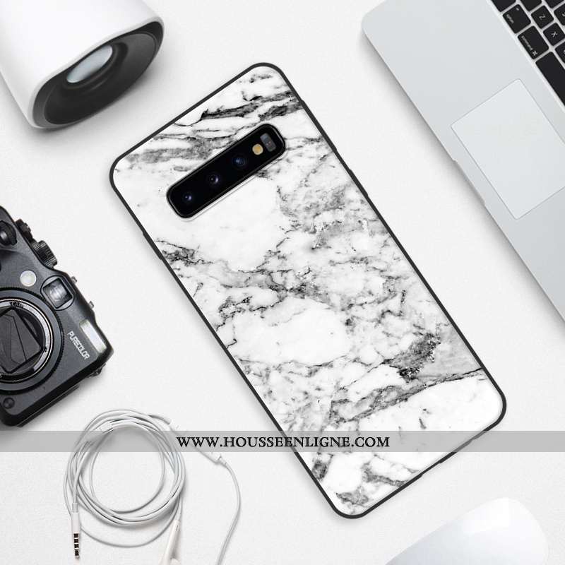 Coque Samsung Galaxy S10 En Bois Tendance Créatif Étoile Incassable Personnalité Gris
