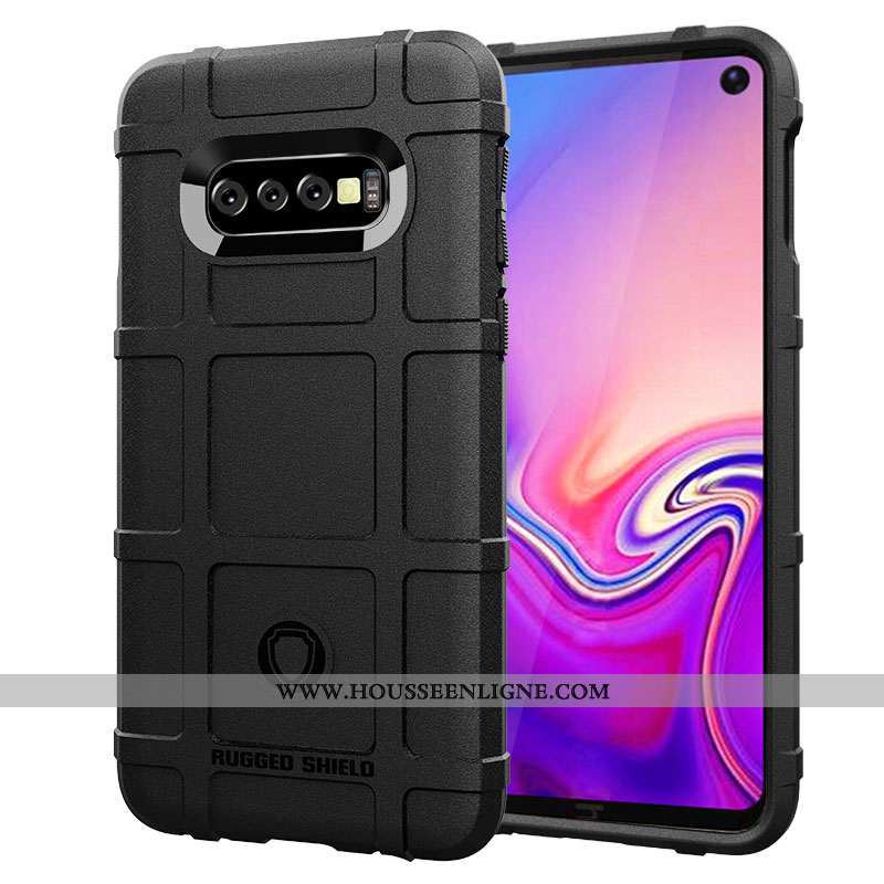 Coque Samsung Galaxy S10+ Protection Délavé En Daim Créatif Étui Marron Téléphone Portable Étoile