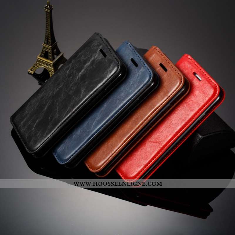 Coque Samsung Galaxy S10e Cuir Fluide Doux Protection Véritable Luxe Téléphone Portable Étui Noir
