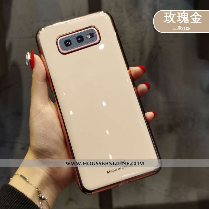 Coque Samsung Galaxy S10e Silicone Protection Nouveau Tendance Ultra Or Doré