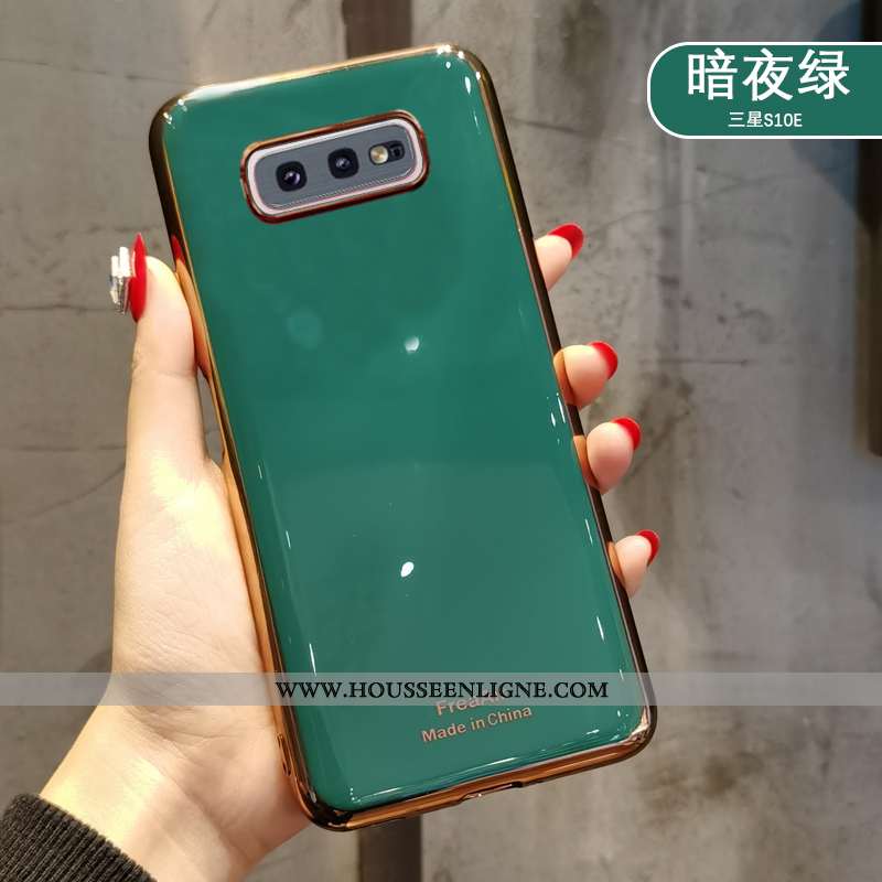 Coque Samsung Galaxy S10e Silicone Protection Nouveau Tendance Ultra Or Doré