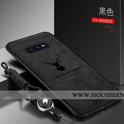 Coque Samsung Galaxy S10e Vintage Fluide Doux Protection Étui Silicone Incassable Gris