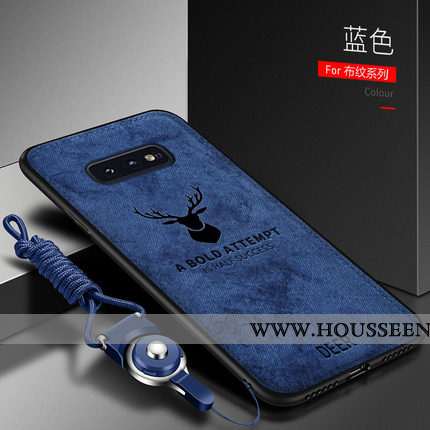 Coque Samsung Galaxy S10e Vintage Fluide Doux Protection Étui Silicone Incassable Gris