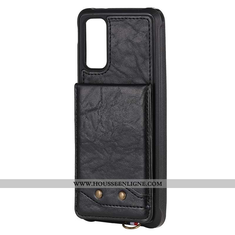 Coque Samsung Galaxy S20 Créatif Cuir Étoile Gris Sac Carte Étui