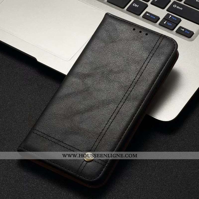 Coque Samsung Galaxy S20 Cuir Protection Téléphone Portable Business Étoile Étui Marron
