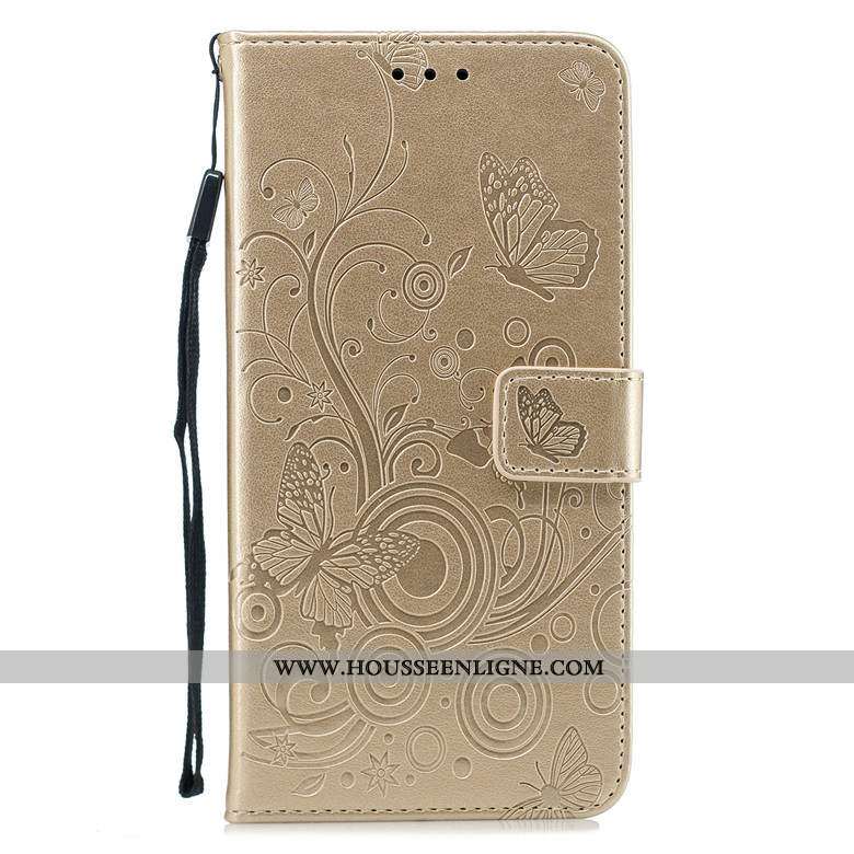 Coque Samsung Galaxy S20 Cuir Protection Étui Fleurs De Papillons Rouge Housse Incassable