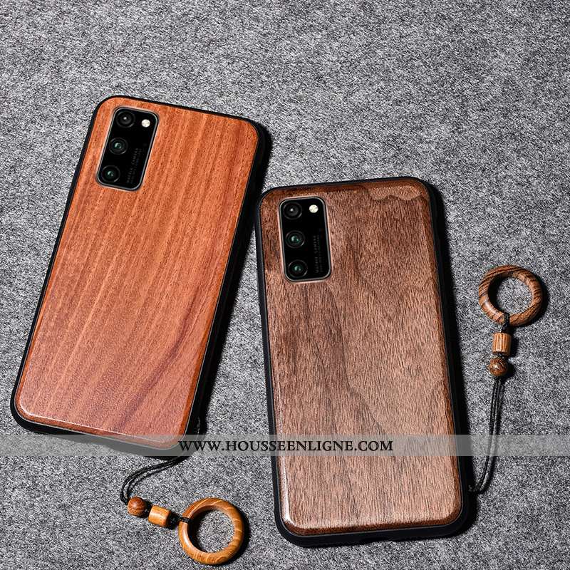 Coque Samsung Galaxy S20+ En Bois Modèle Fleurie Antidérapant Téléphone Portable Incassable Étui Ann