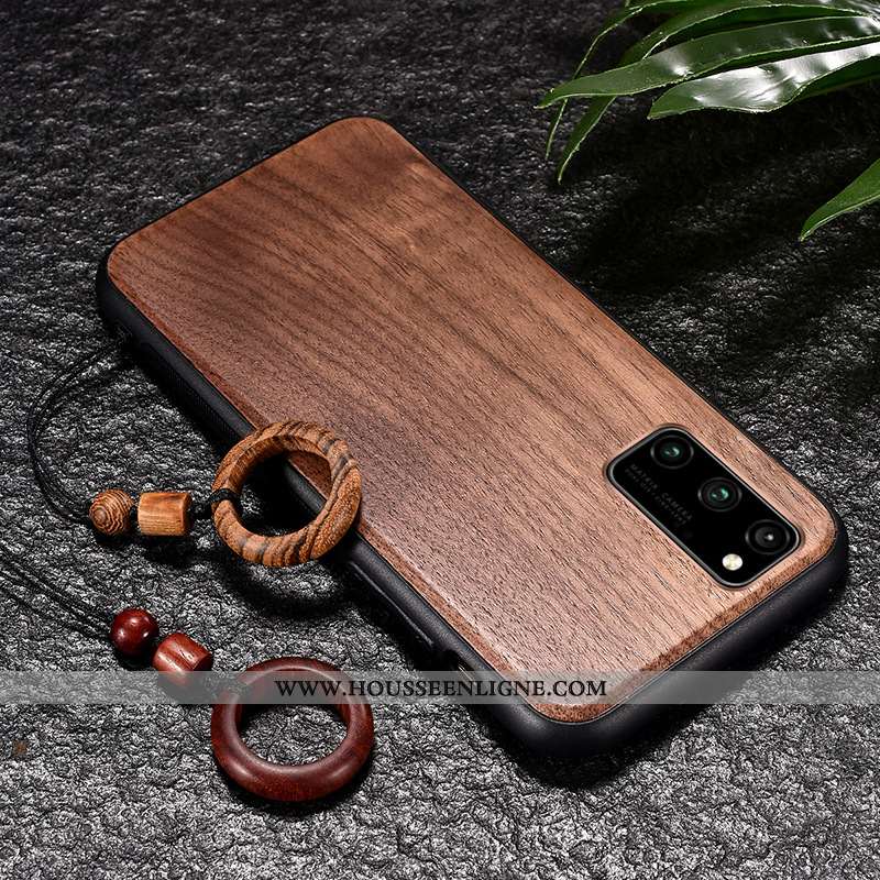 Coque Samsung Galaxy S20+ En Bois Modèle Fleurie Antidérapant Téléphone Portable Incassable Étui Ann