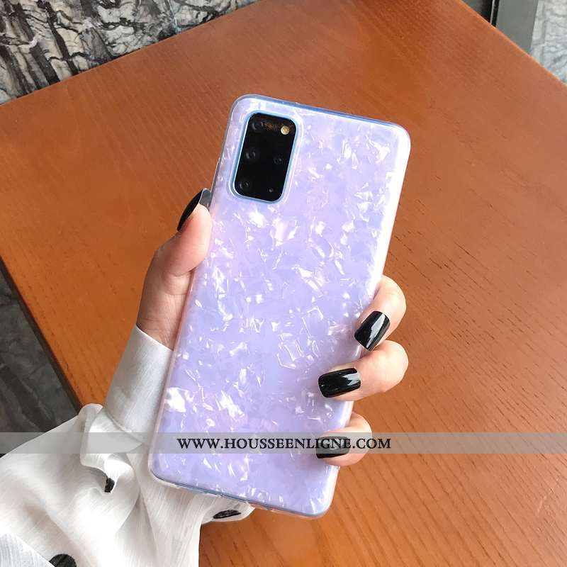Coque Samsung Galaxy S20 Fluide Doux Mode Bleu Étoile Tendance Ornements Suspendus