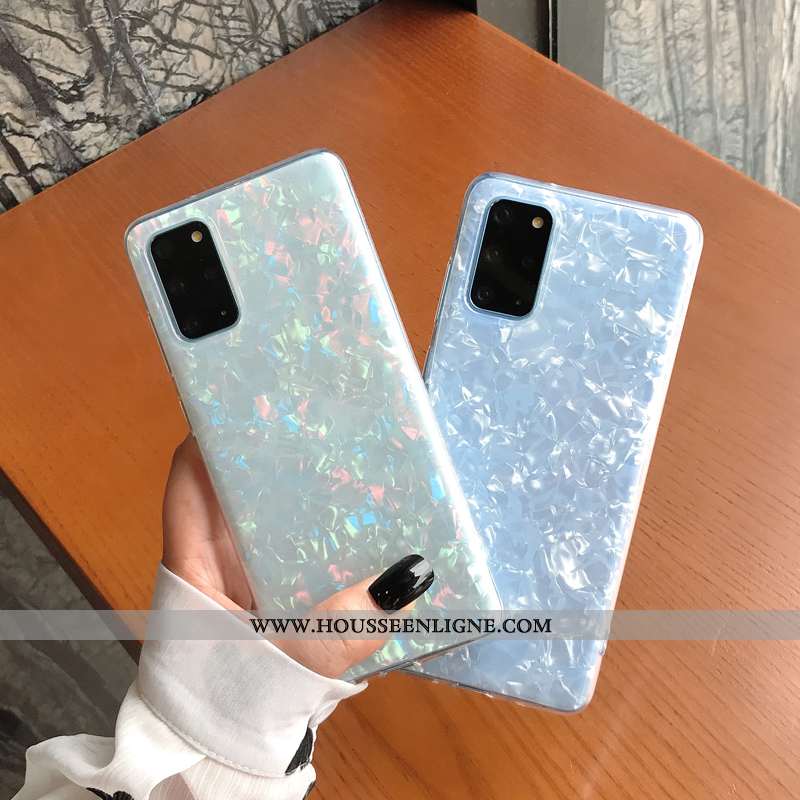 Coque Samsung Galaxy S20 Fluide Doux Mode Bleu Étoile Tendance Ornements Suspendus