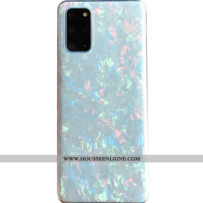 Coque Samsung Galaxy S20 Fluide Doux Mode Bleu Étoile Tendance Ornements Suspendus