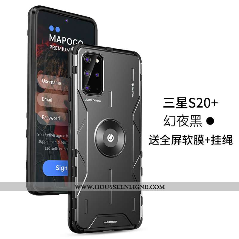 Coque Samsung Galaxy S20+ Personnalité Créatif Tout Compris Ultra Étui Protection Ballon Violet