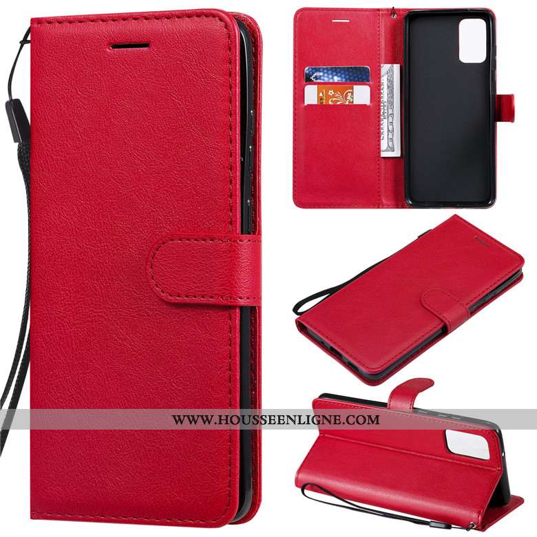 Coque Samsung Galaxy S20 Protection Cuir Housse Violet Étui Téléphone Portable
