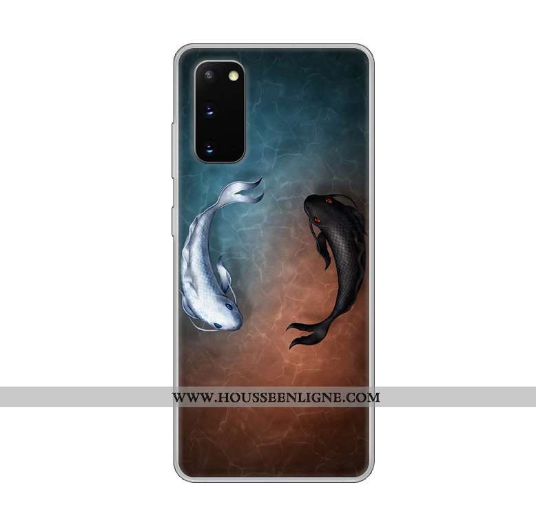 Coque Samsung Galaxy S20 Protection Transparent Vent Personnalisé Étoile Fluide Doux Blanche