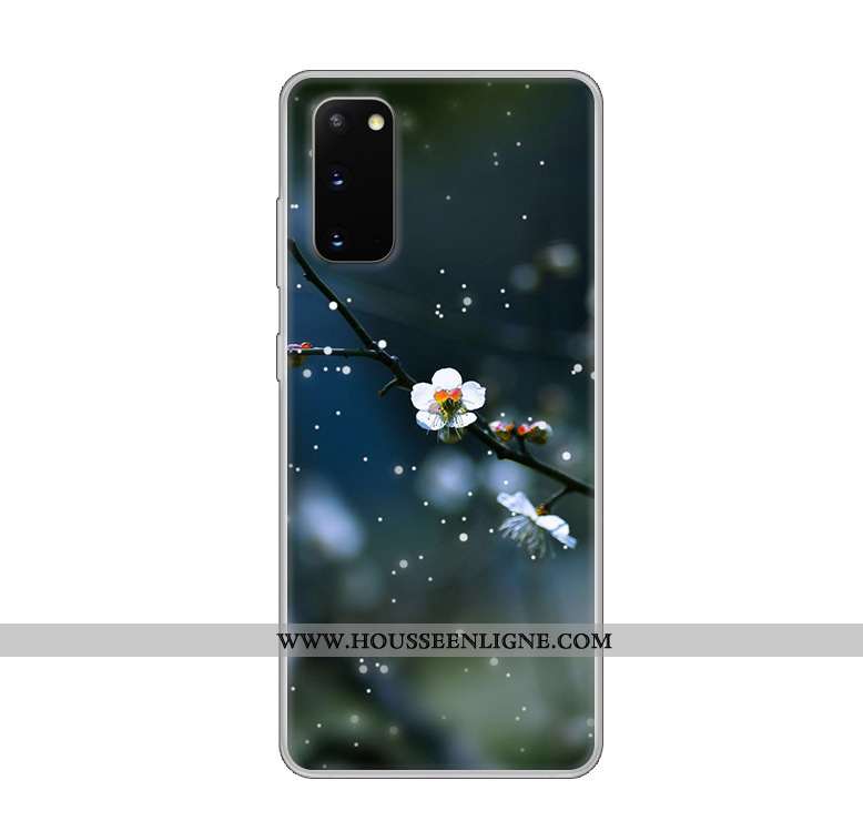 Coque Samsung Galaxy S20 Protection Transparent Vent Personnalisé Étoile Fluide Doux Blanche