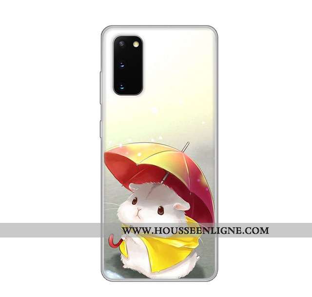 Coque Samsung Galaxy S20 Protection Transparent Vent Personnalisé Étoile Fluide Doux Blanche