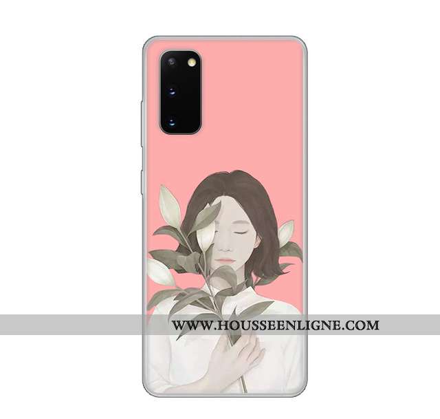 Coque Samsung Galaxy S20 Protection Transparent Vent Personnalisé Étoile Fluide Doux Blanche