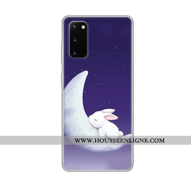 Coque Samsung Galaxy S20 Protection Transparent Vent Personnalisé Étoile Fluide Doux Blanche