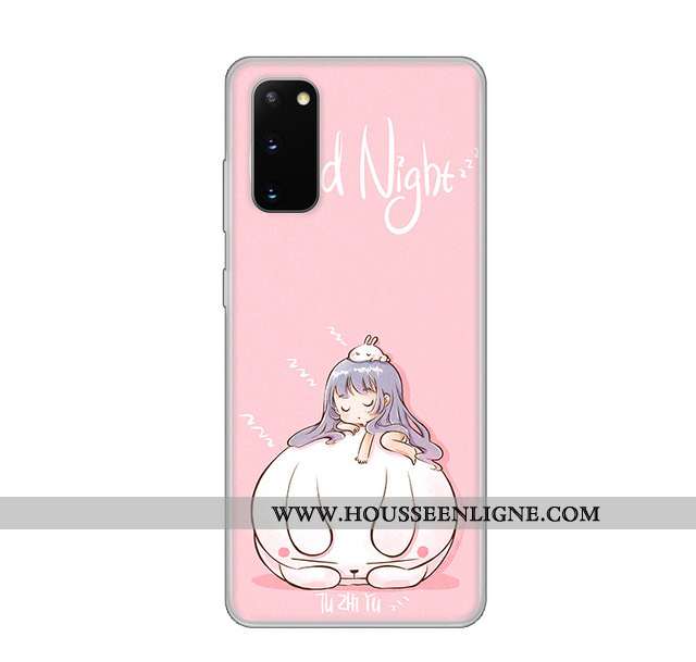 Coque Samsung Galaxy S20 Protection Transparent Vent Personnalisé Étoile Fluide Doux Blanche