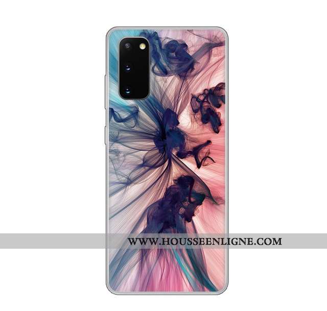Coque Samsung Galaxy S20 Protection Transparent Vent Personnalisé Étoile Fluide Doux Blanche