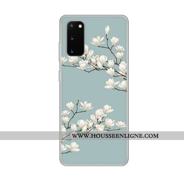 Coque Samsung Galaxy S20 Protection Transparent Vent Personnalisé Étoile Fluide Doux Blanche