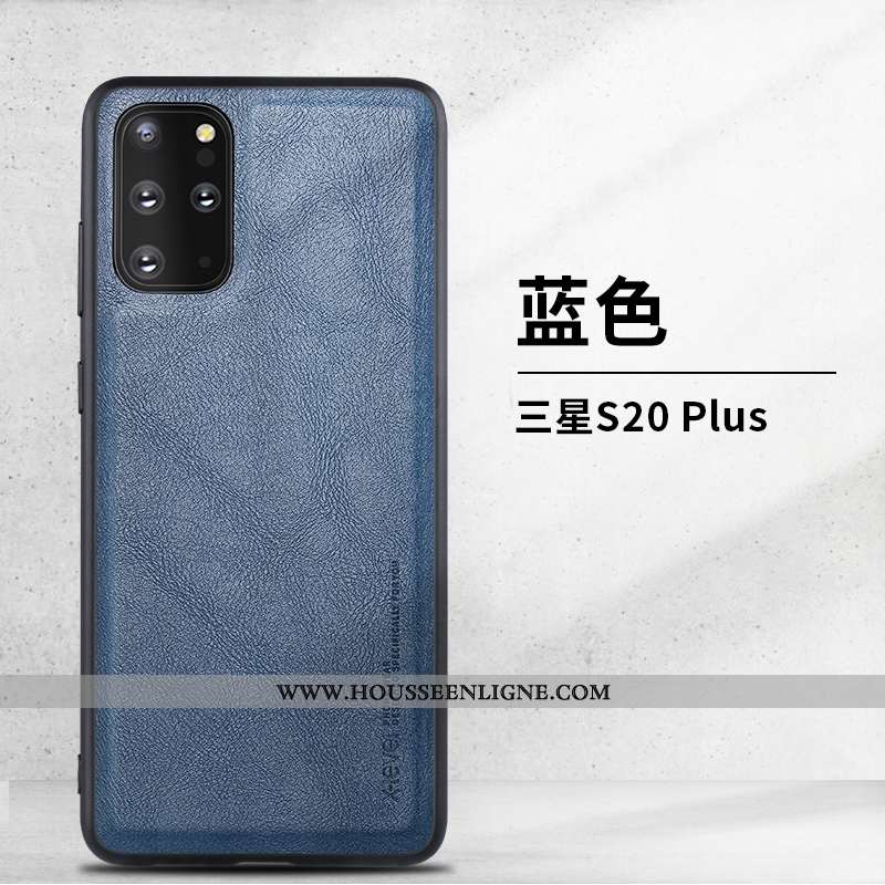 Coque Samsung Galaxy S20+ Protection Ultra Business Cuir Légère Tout Compris Verte