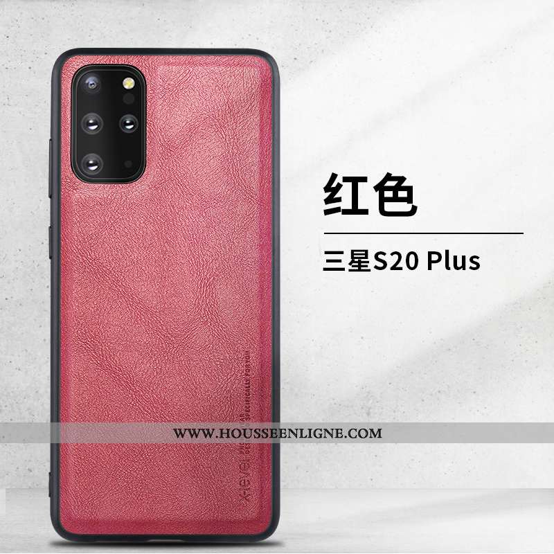 Coque Samsung Galaxy S20+ Protection Ultra Business Cuir Légère Tout Compris Verte