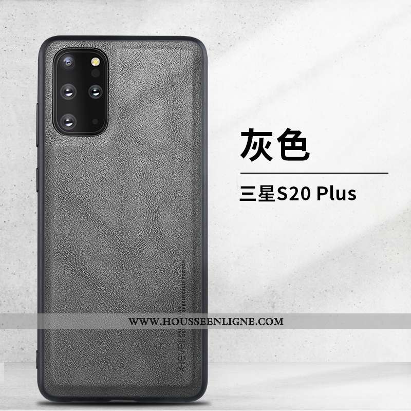 Coque Samsung Galaxy S20+ Protection Ultra Business Cuir Légère Tout Compris Verte