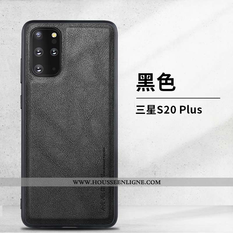 Coque Samsung Galaxy S20+ Protection Ultra Business Cuir Légère Tout Compris Verte