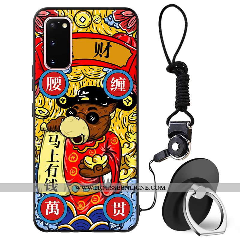 Coque Samsung Galaxy S20 Tendance Protection Téléphone Portable Incassable Étui Tout Compris Rouge