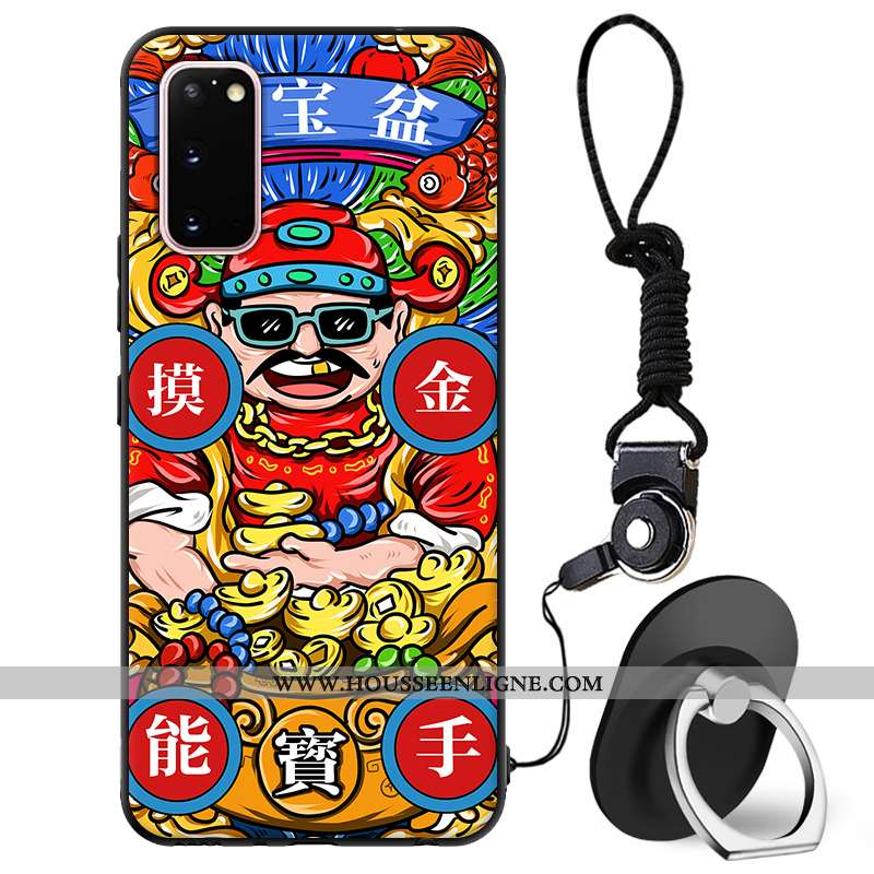 Coque Samsung Galaxy S20 Tendance Protection Téléphone Portable Incassable Étui Tout Compris Rouge