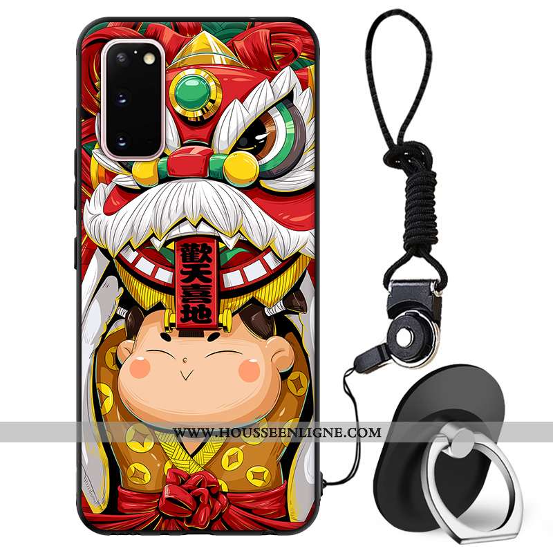 Coque Samsung Galaxy S20 Tendance Protection Téléphone Portable Incassable Étui Tout Compris Rouge