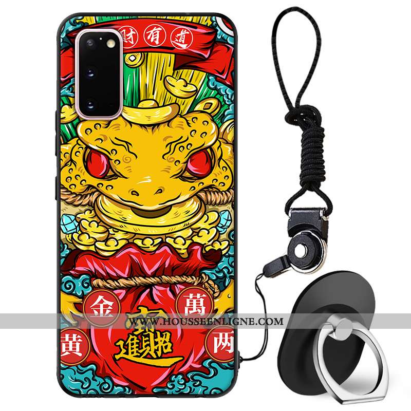 Coque Samsung Galaxy S20 Tendance Protection Téléphone Portable Incassable Étui Tout Compris Rouge