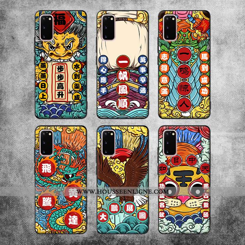 Coque Samsung Galaxy S20 Tendance Protection Téléphone Portable Incassable Étui Tout Compris Rouge