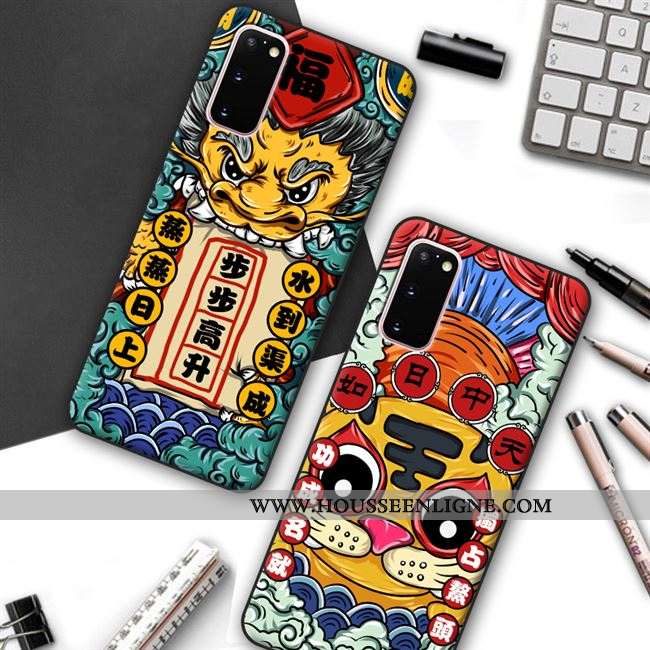 Coque Samsung Galaxy S20 Tendance Protection Téléphone Portable Incassable Étui Tout Compris Rouge