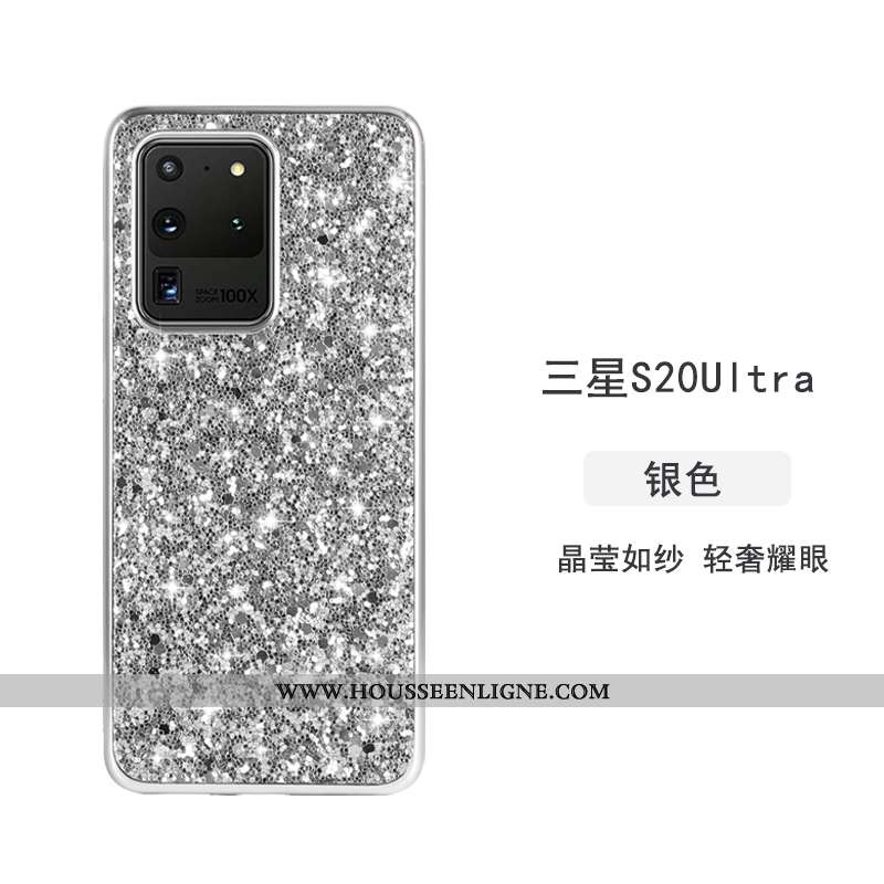 Coque Samsung Galaxy S20 Ultra Créatif Ultra Fluide Doux Tendance Légère Téléphone Portable Silicone