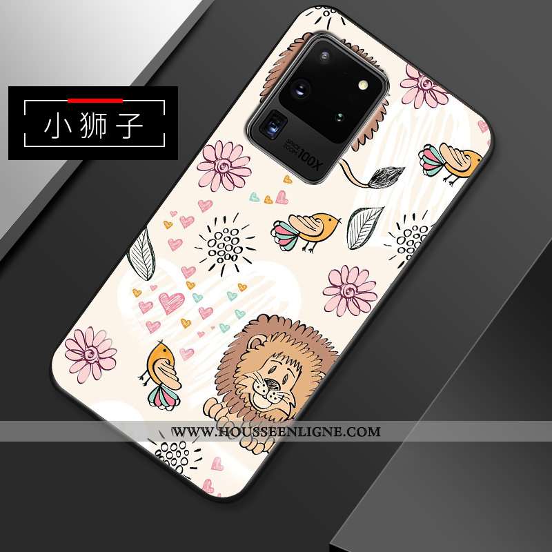 Coque Samsung Galaxy S20 Ultra Fluide Doux En Silicone Petit Incassable Étoile Tendance Dessin Animé