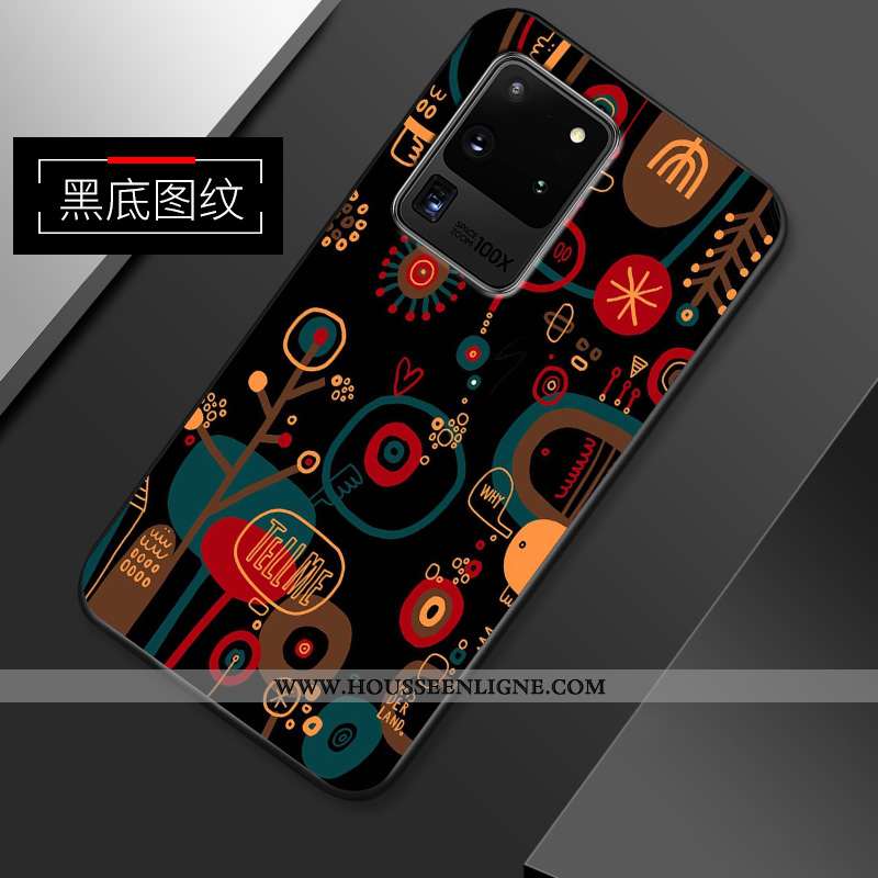 Coque Samsung Galaxy S20 Ultra Fluide Doux En Silicone Petit Incassable Étoile Tendance Dessin Animé