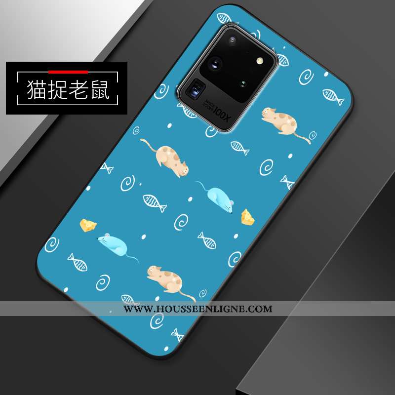 Coque Samsung Galaxy S20 Ultra Fluide Doux En Silicone Petit Incassable Étoile Tendance Dessin Animé