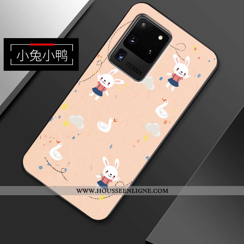 Coque Samsung Galaxy S20 Ultra Fluide Doux En Silicone Petit Incassable Étoile Tendance Dessin Animé
