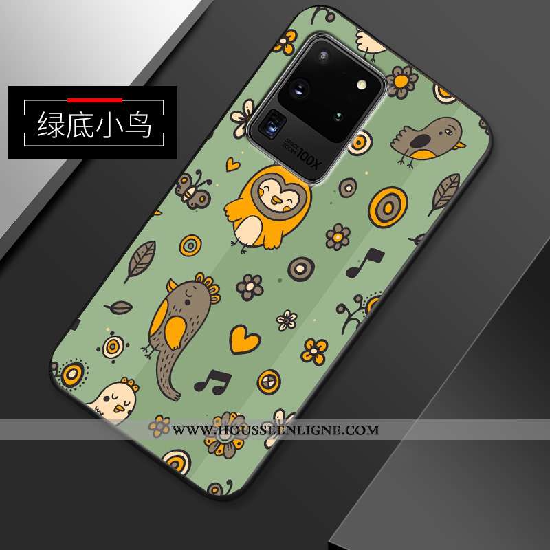 Coque Samsung Galaxy S20 Ultra Fluide Doux En Silicone Petit Incassable Étoile Tendance Dessin Animé